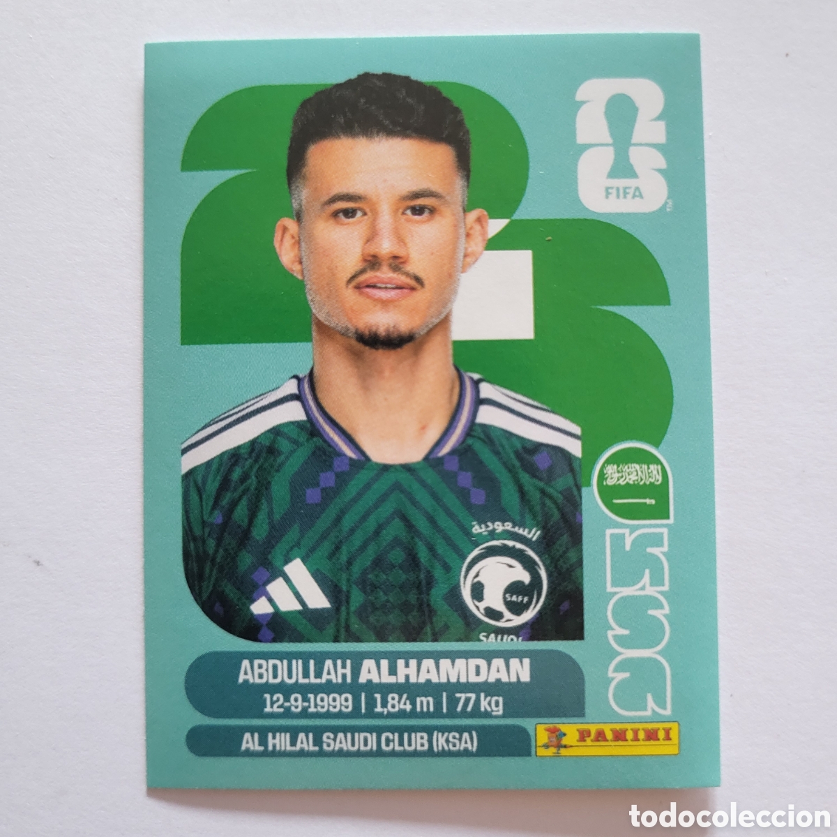Cromos de f&uacute;tbol: KSA 20 Abdullah Alhamdan [Sticker] / FIFA World Cup 2026