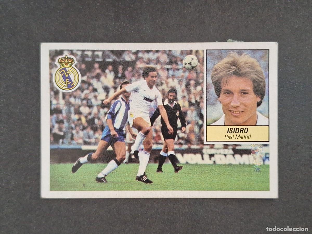 Cromos de f&uacute;tbol: L5 ISIDRO REAL MADRID LIGA ESTE 1984 1985 84 85 DESPEGADO RECUPERADO