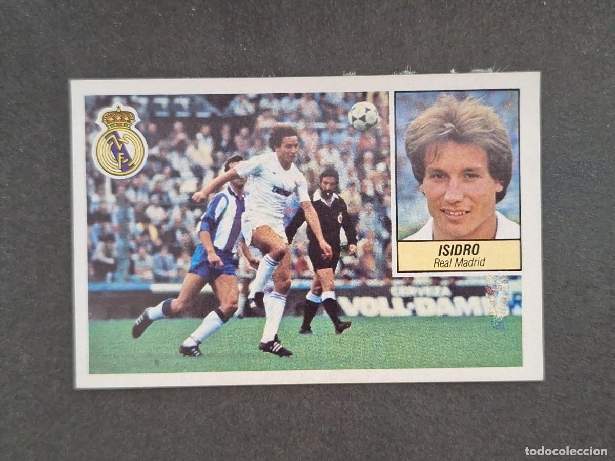 Cromos de f&uacute;tbol: L5 ISIDRO REAL MADRID LIGA ESTE 1984 1985 84 85 DESPEGADO RECUPERADO