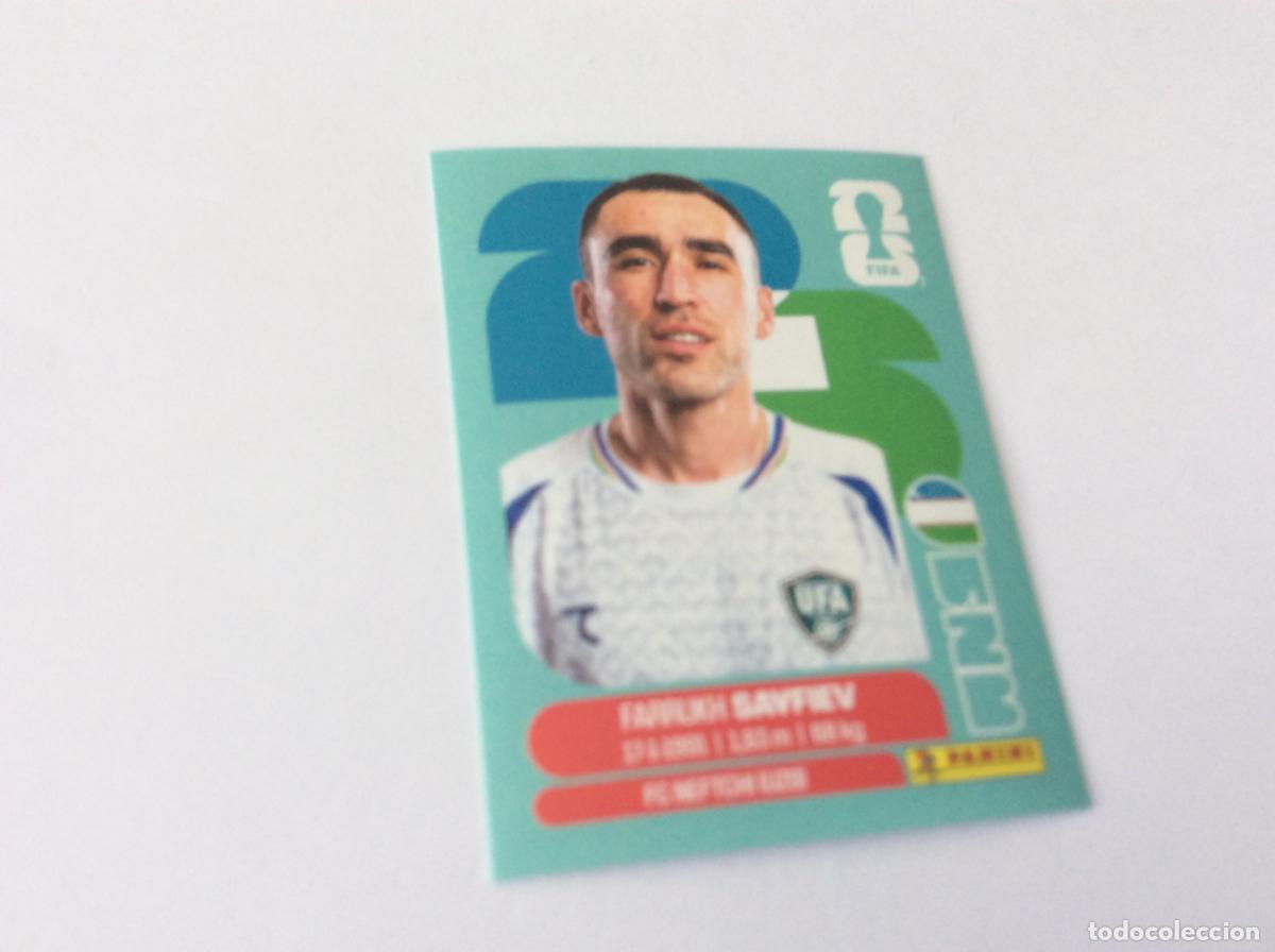 Cromos de f&uacute;tbol: UZB3 UZB 3 Farrukh Savfiev Uzbekistan Sticker Cromo FIFA World Cup 2026 26 Panini Mundial
