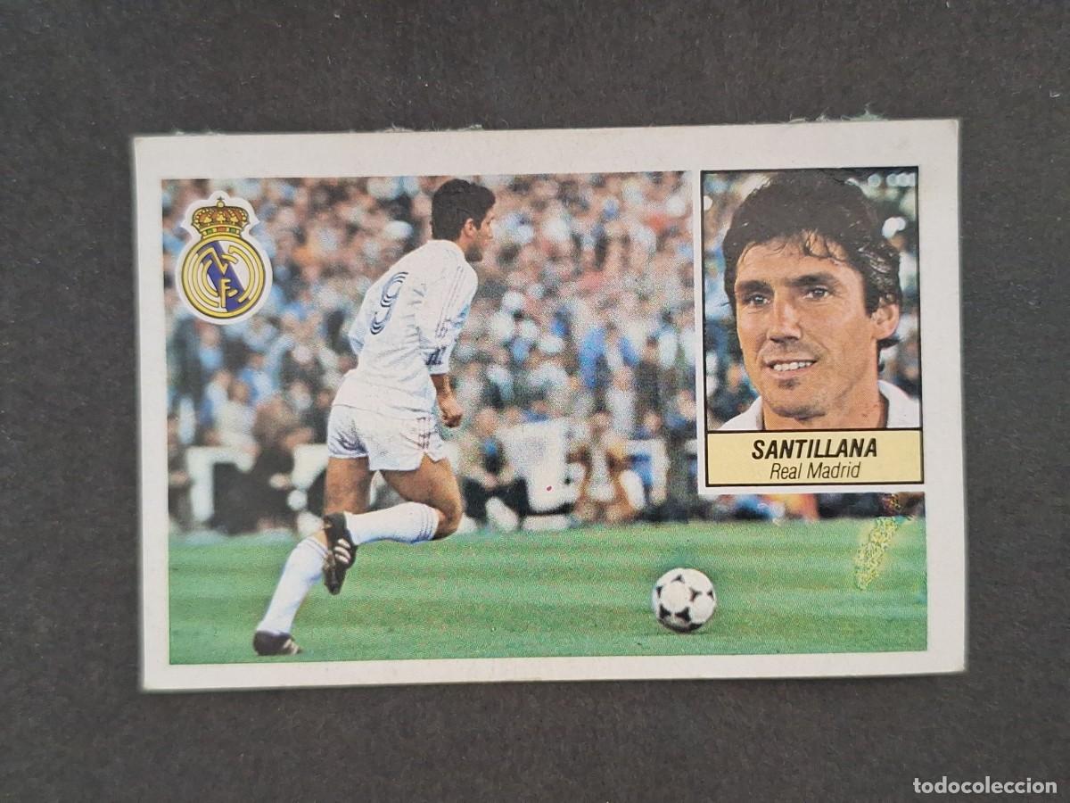Cromos de f&uacute;tbol: L5 SANTILLANA REAL MADRID LIGA ESTE 1984 1985 84 85 DESPEGADO RECUPERADO