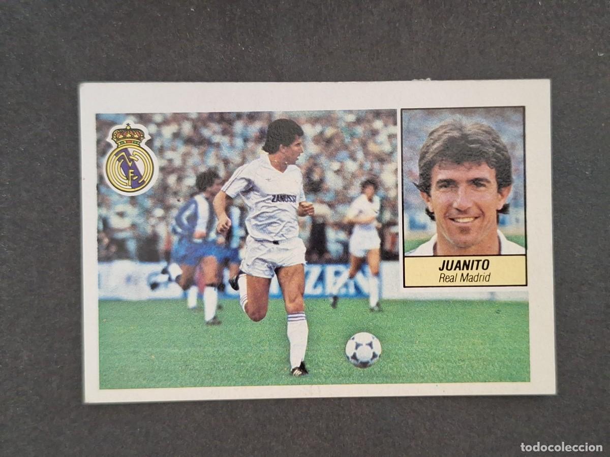 Fu&szlig;ball-Sticker: L5 JUANITO REAL MADRID LIGA ESTE 1984 1985 84 85 DESPEGADO RECUPERADO