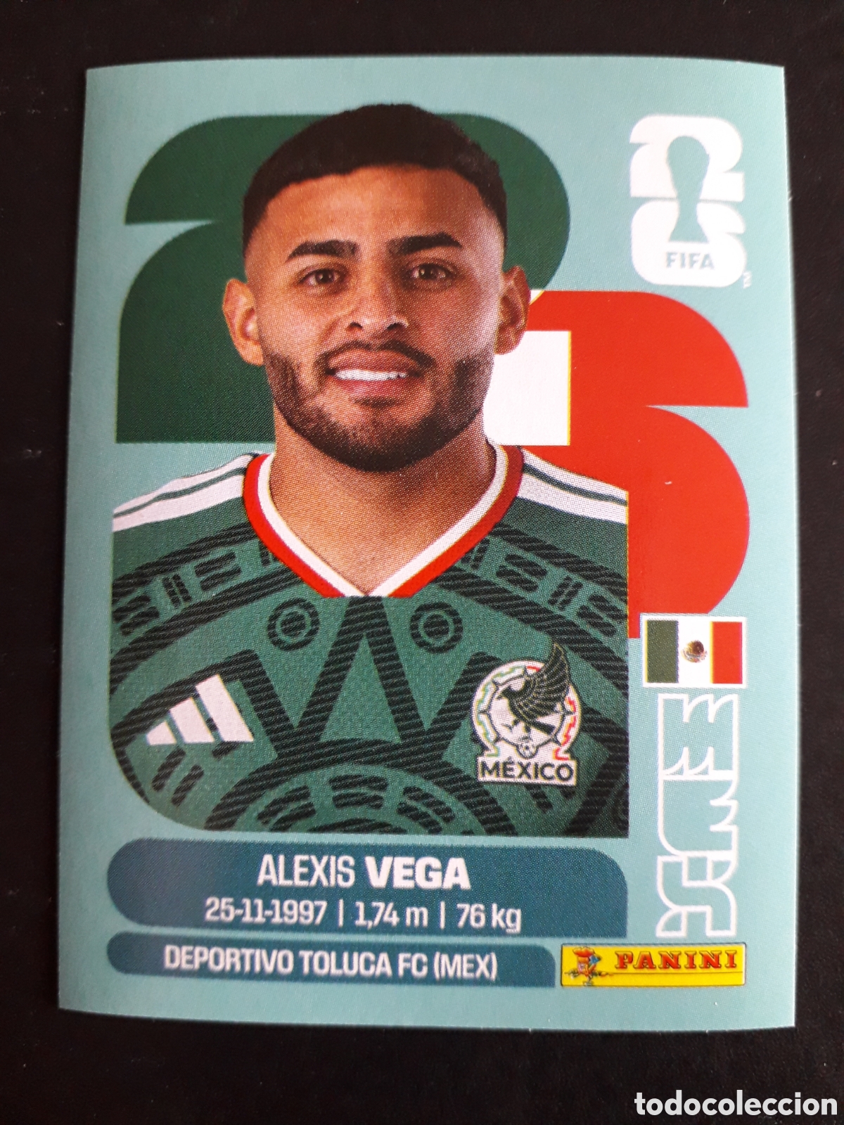 Cromos de f&uacute;tbol: VEGA M&Eacute;XICO MEX 18 MUNDIAL F&Uacute;TBOL 2026 FIFA WORLD CUP PANINI SIN PEGAR PEDIDO M&Iacute;NIMO 3&euro;.