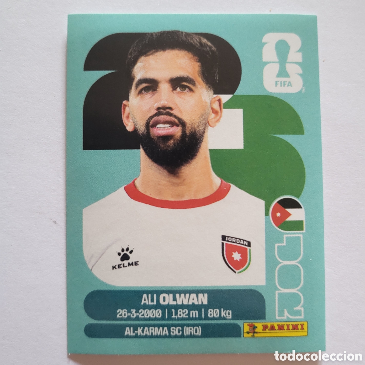 Cromos de f&uacute;tbol: JOR 18 Ali Olwan [Sticker] / FIFA World Cup 2026