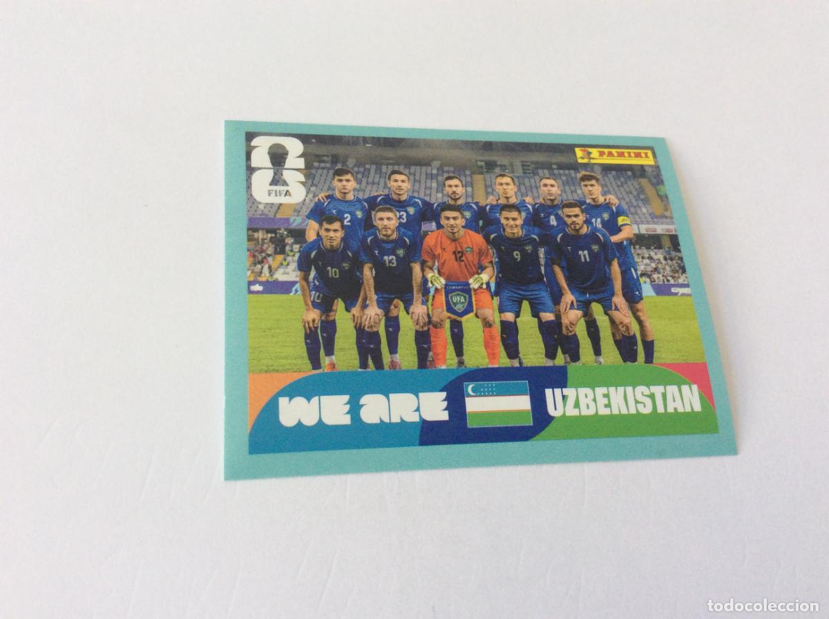 Cromos de f&uacute;tbol: UZB13 UZB 13 Equipo Uzbekistan Sticker Cromo FIFA World Cup 2026 26 Panini Mundial