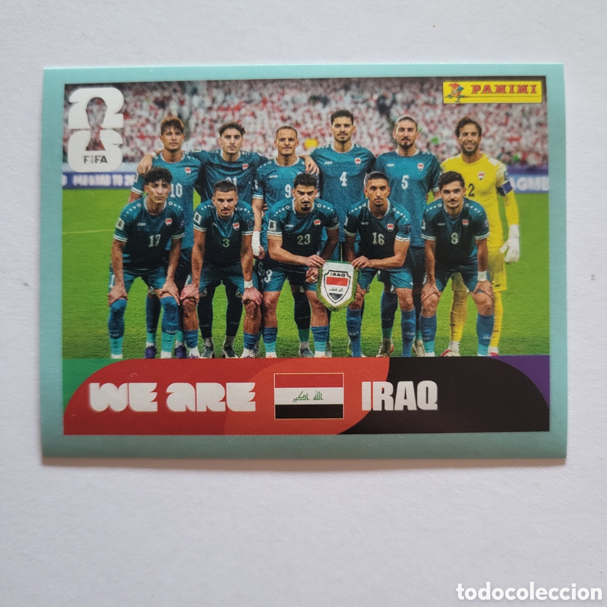 Cromos de f&uacute;tbol: IRQ 13 We are Iraq [Sticker, Team] / FIFA World Cup 2026