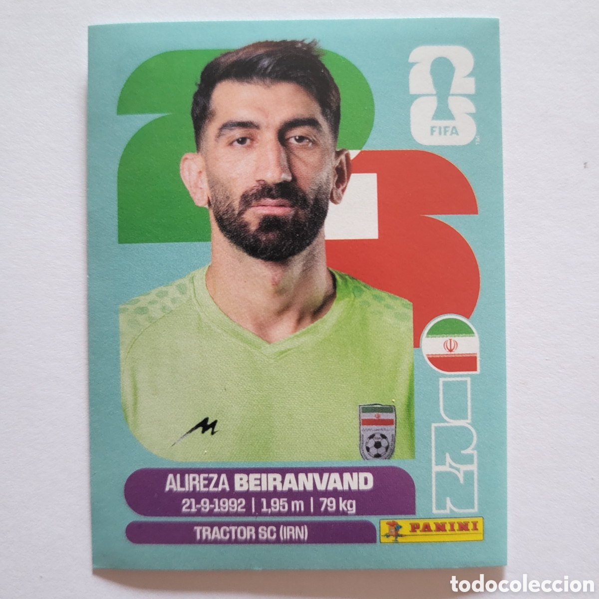 Cromos de f&uacute;tbol: IRN 2 Alireza Beiranvand [Sticker] / FIFA World Cup 2026
