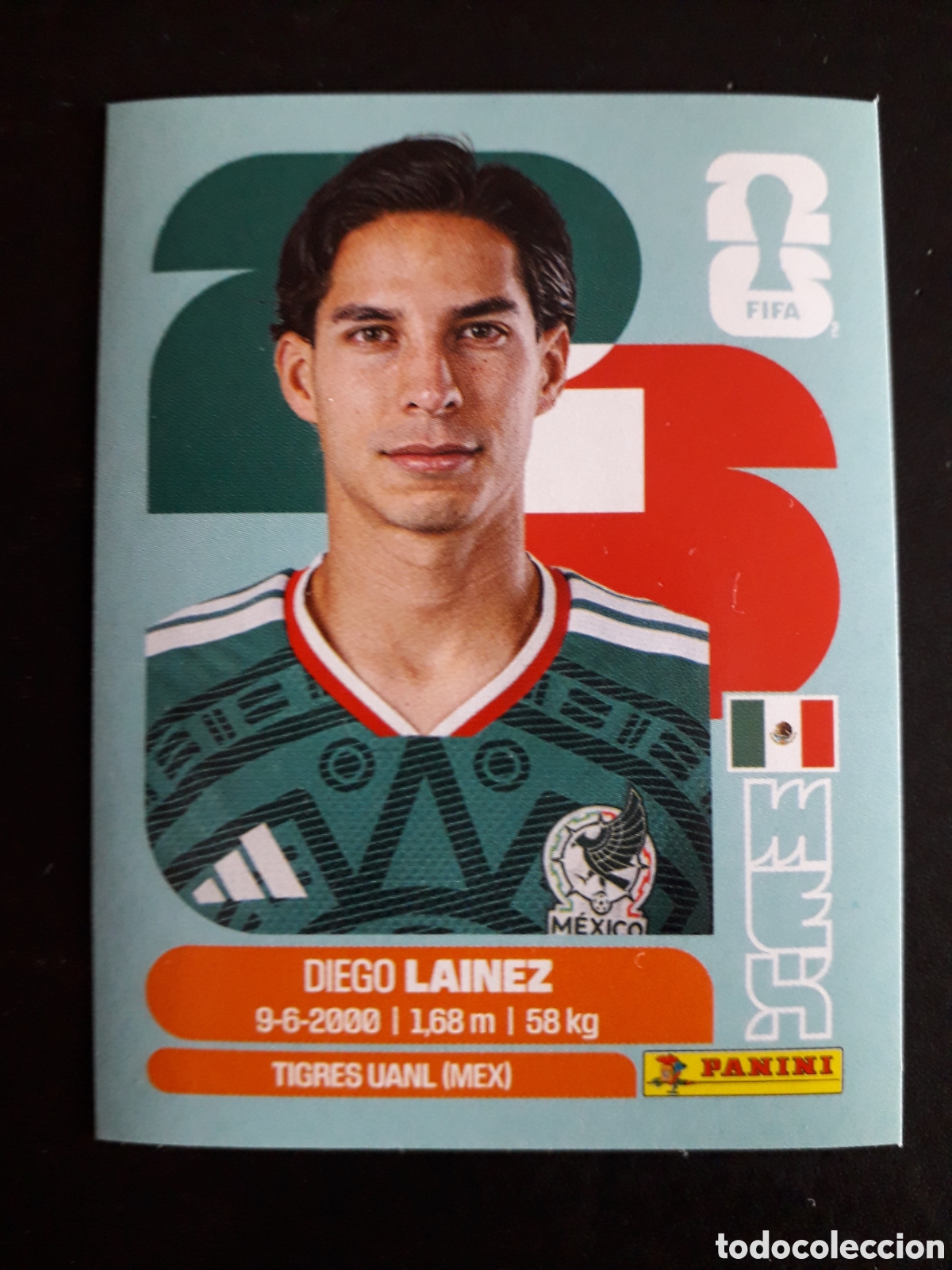 Cromos de f&uacute;tbol: LA&Iacute;NEZ M&Eacute;XICO MEX 8 MUNDIAL F&Uacute;TBOL 2026 FIFA WORLD CUP PANINI SIN PEGAR PEDIDO M&Iacute;NIMO 3&euro;