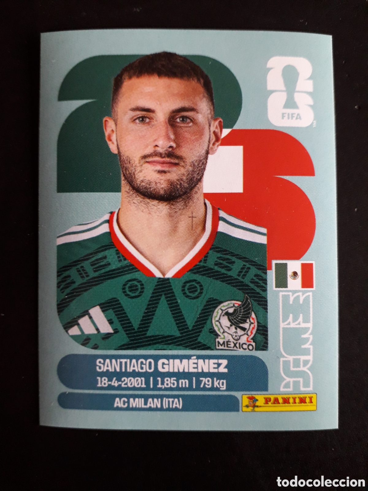 Cromos de f&uacute;tbol: GIM&Eacute;NEZ M&Eacute;XICO MEX 16 MUNDIAL F&Uacute;TBOL 2026 FIFA WORLD CUP PANINI SIN PEGAR PEDIDO M&Iacute;NIMO 3&euro;.