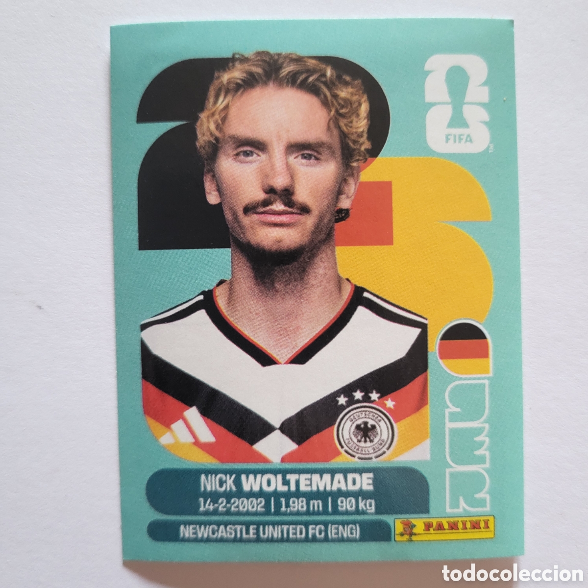 Cromos de f&uacute;tbol: GER 20 Nick Woltemade [Sticker] / FIFA World Cup 2026