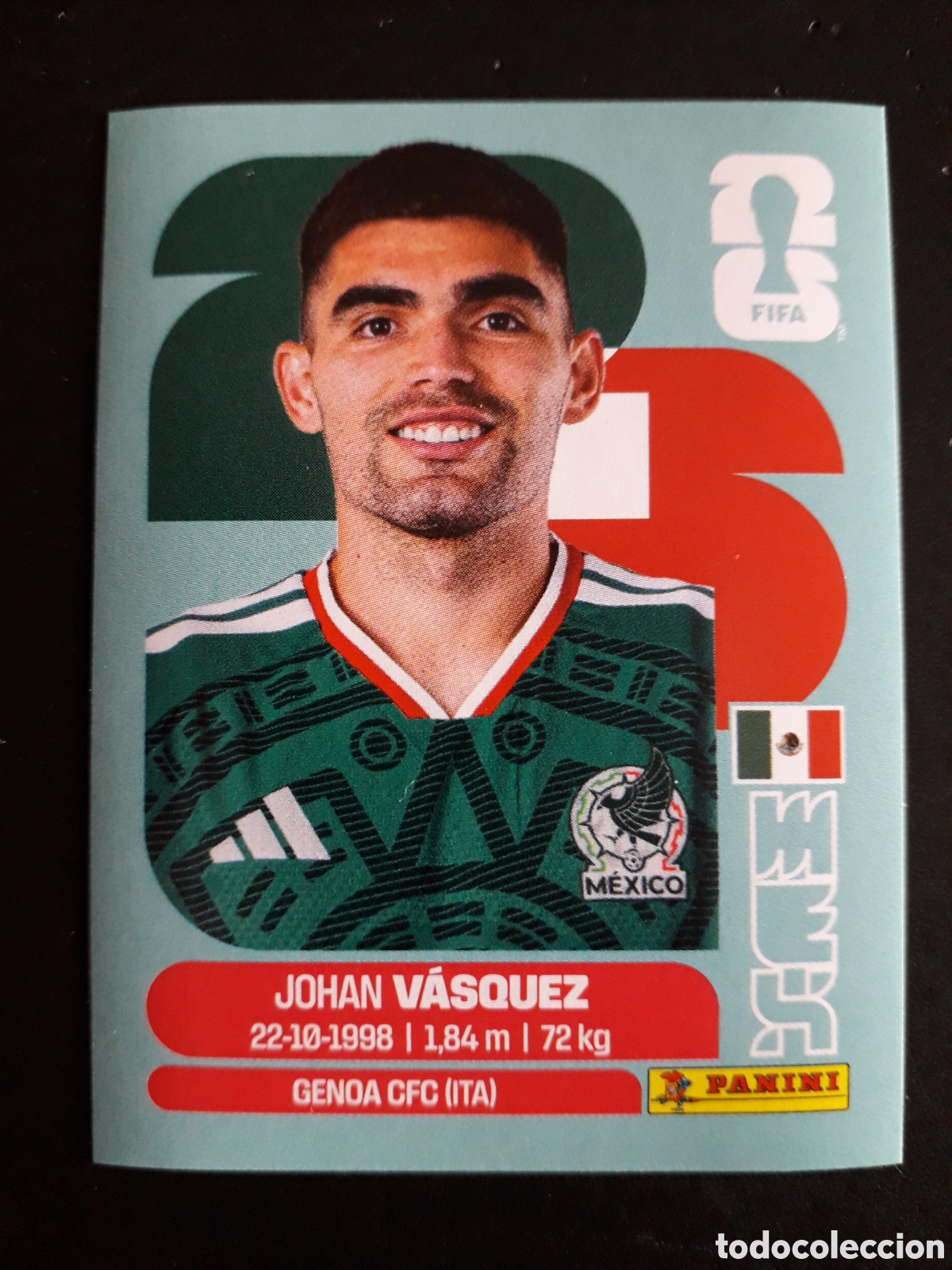 Cromos de f&uacute;tbol: V&Aacute;SQUEZ M&Eacute;XICO MEX 3 MUNDIAL F&Uacute;TBOL 2026 FIFA WORLD CUP PANINI SIN PEGAR PEDIDO M&Iacute;NIMO 3&euro;