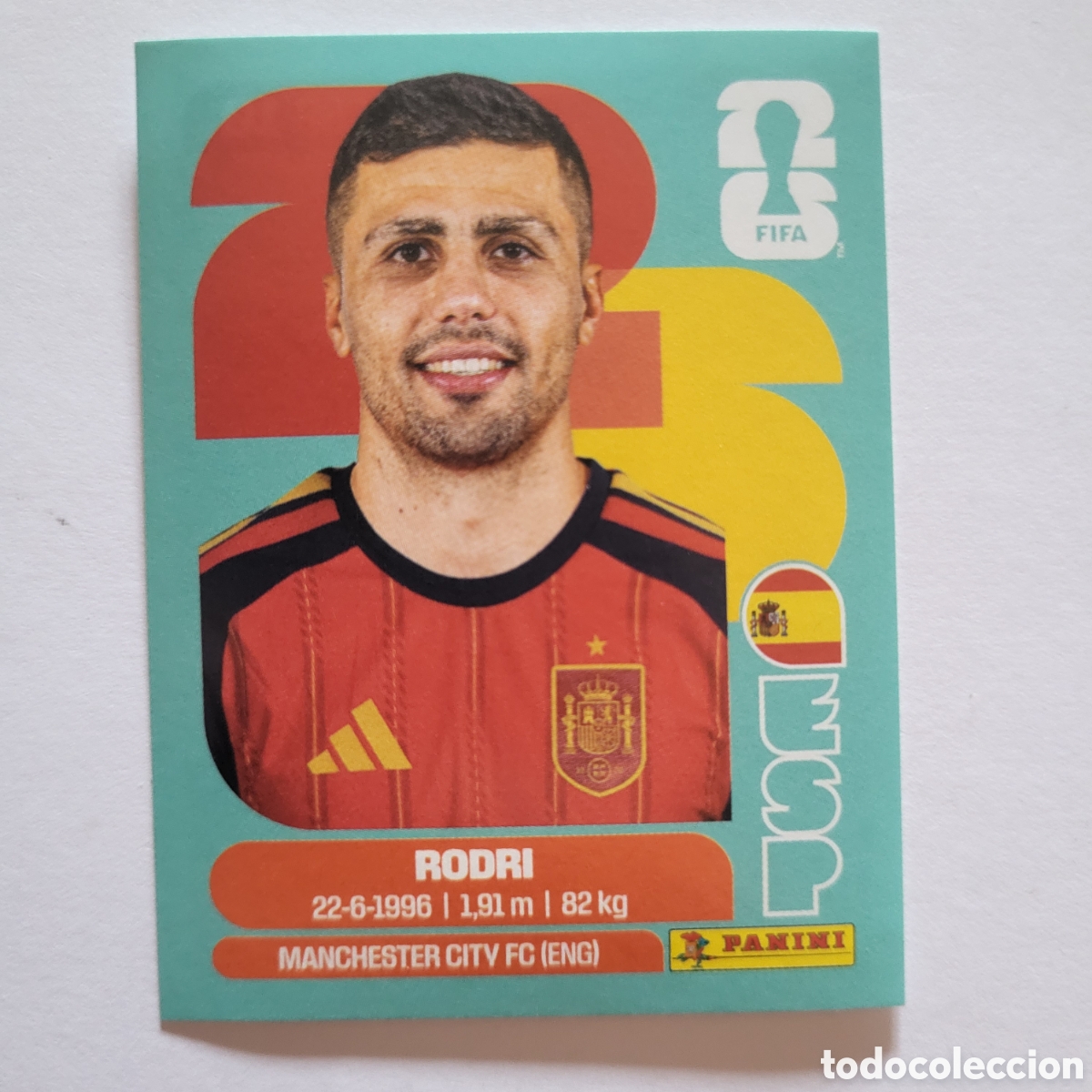 Cromos de f&uacute;tbol: ESP 10 Rodri [Sticker] / FIFA World Cup 2026