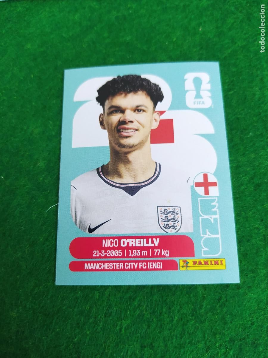 Cartes &agrave; collectionner de Football: COLLECTION WORLD CUP MUNDIAL 2026 - UPDATE SET - ACTUALIZAION - INGLATERRA O' REILLY