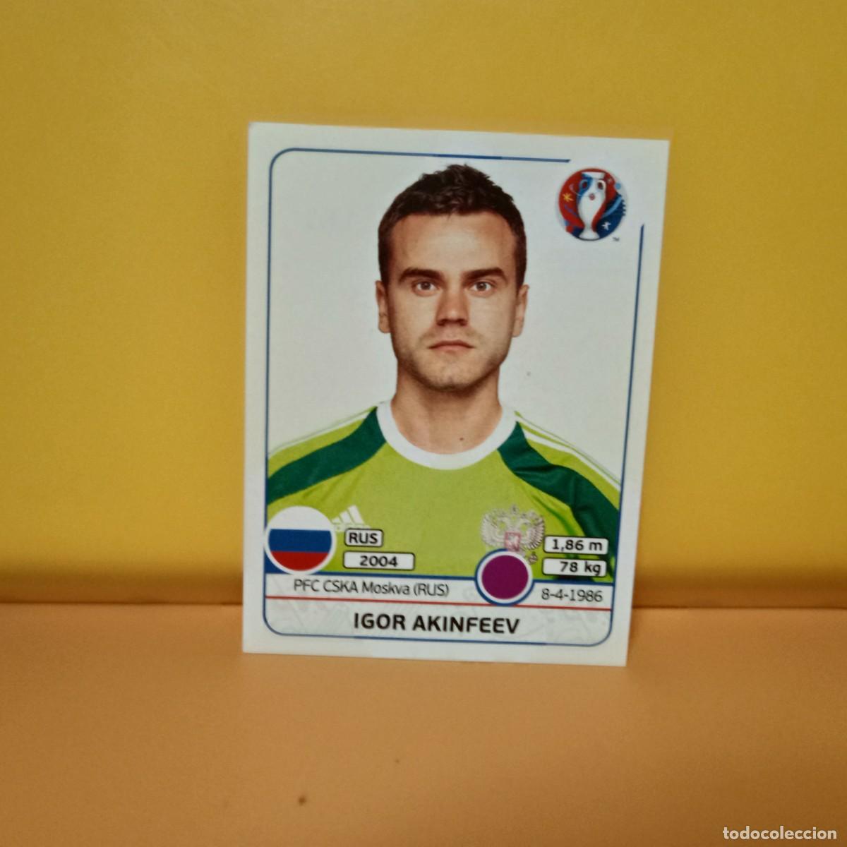 Cartes &agrave; collectionner de Football: PANINI EURO 2016 FRANCE; EUROCOPA FRANCIA: RUSIA AKINFEEV 161