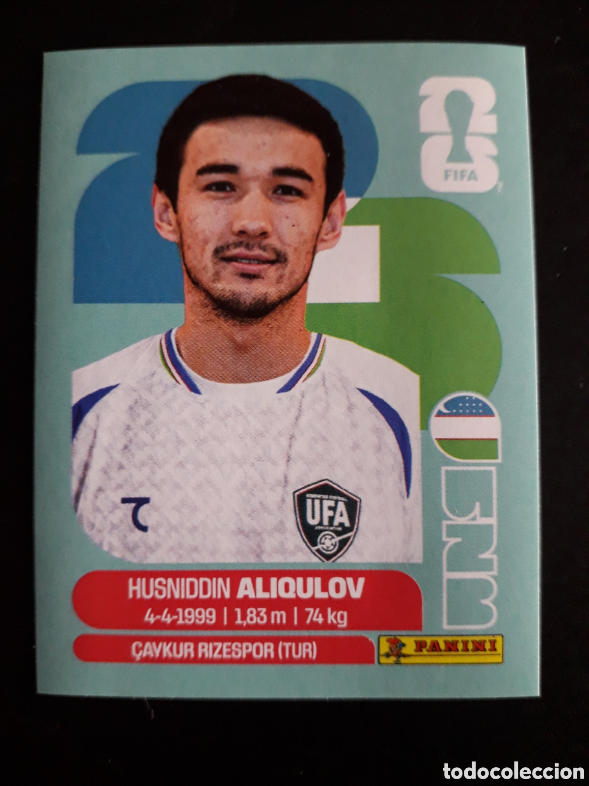 Cromos de f&uacute;tbol: ALIQULOV UZBEKISTAN UZB 6 MUNDIAL F&Uacute;TBOL 2026 FIFA WORLD CUP PANINI SIN PEGAR PEDIDO M&Iacute;NIMO 3&euro;