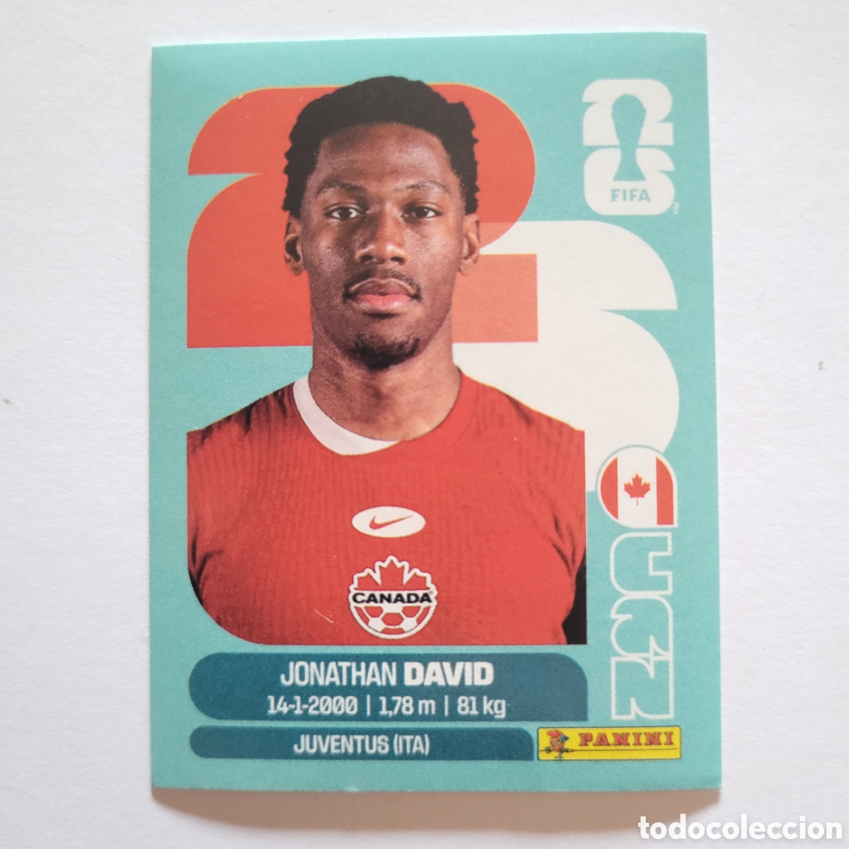 Cromos de f&uacute;tbol: CAN 20 Jonathan David [Sticker] / FIFA World Cup 2026