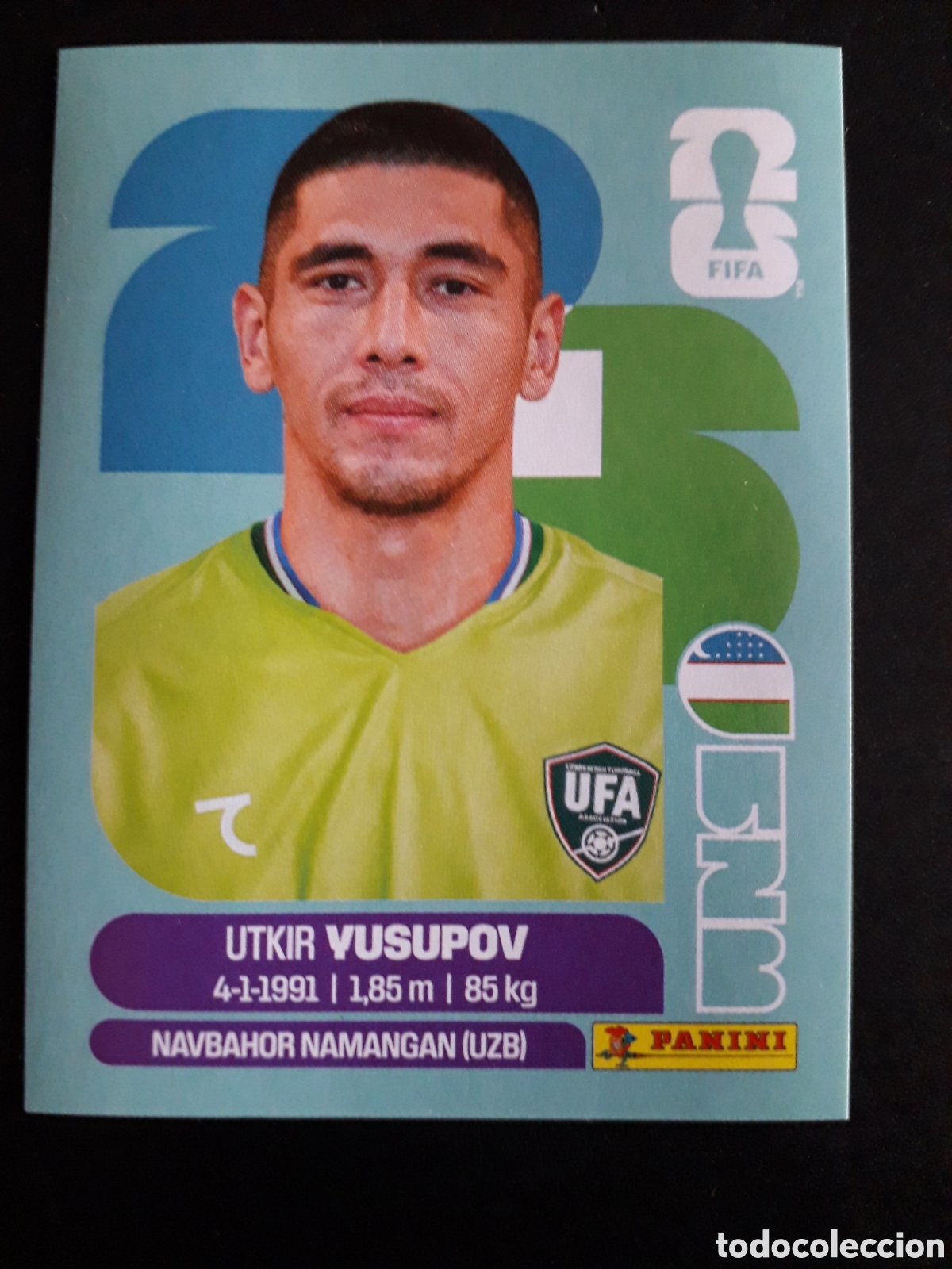 Cromos de f&uacute;tbol: YUSUPOV UZBEKISTAN UZB 2 MUNDIAL F&Uacute;TBOL 2026 FIFA WORLD CUP PANINI SIN PEGAR PEDIDO M&Iacute;NIMO 3&euro;