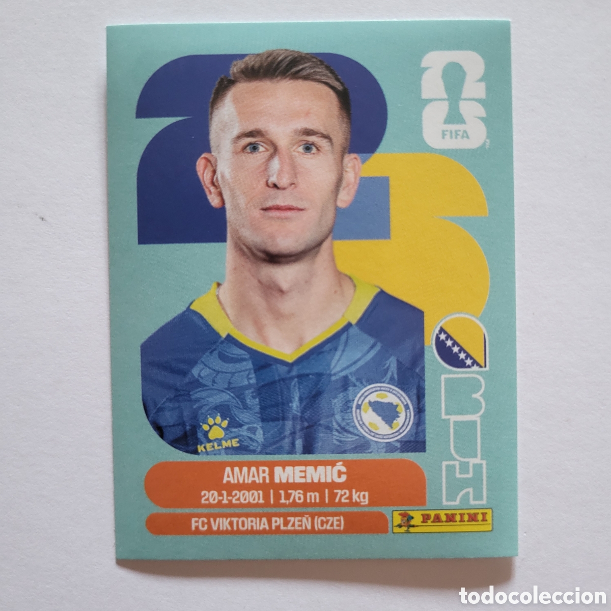 Cromos de f&uacute;tbol: BIH 16 Amar Memic [Sticker] / FIFA World Cup 2026