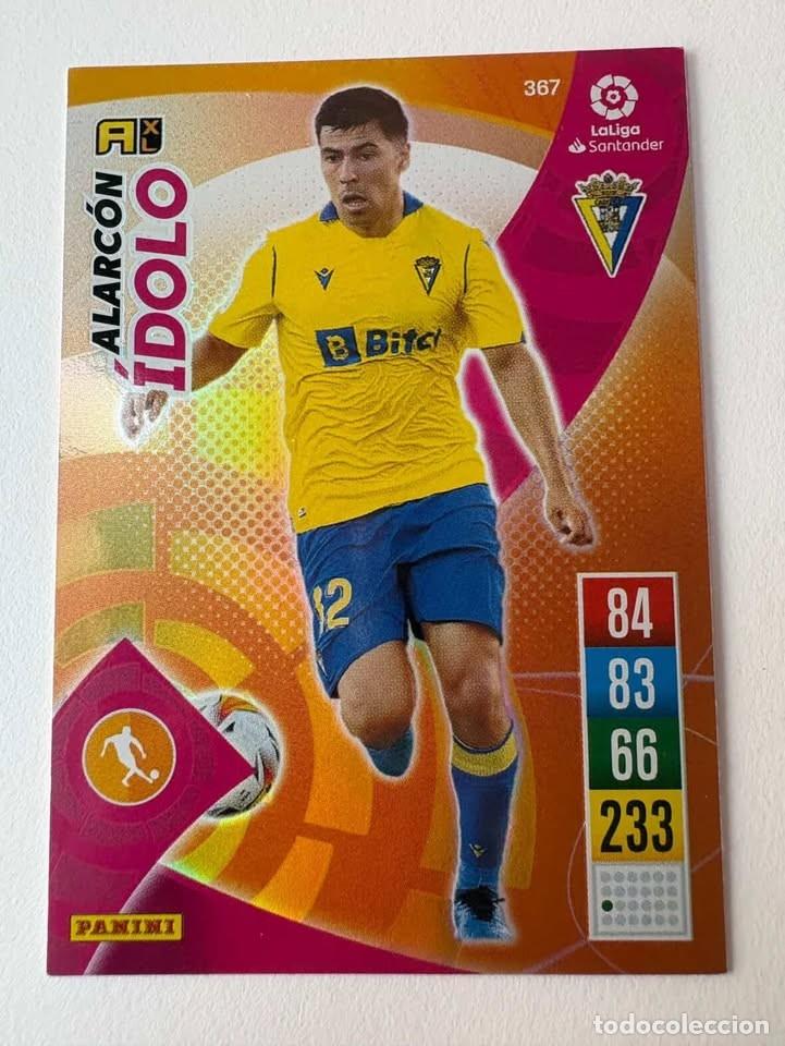 Cromos de f&uacute;tbol: Carta Alarc&oacute;n C&aacute;diz &Iacute;dolo 365 Adrenalyn 2021-22