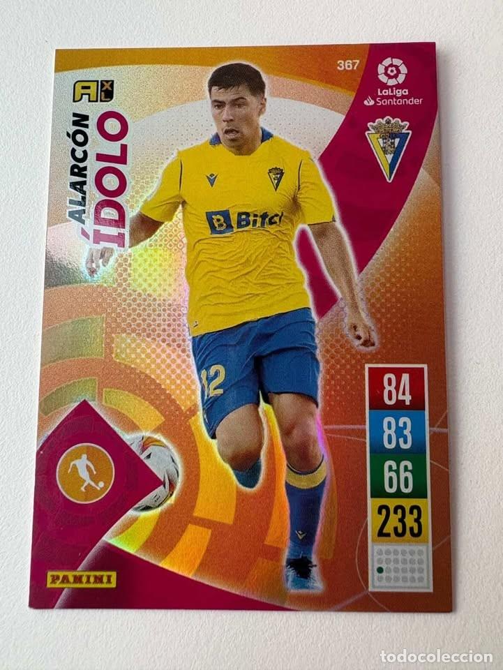 Cromos de f&uacute;tbol: Carta Alarc&oacute;n C&aacute;diz &Iacute;dolo 365 Adrenalyn 2021-22