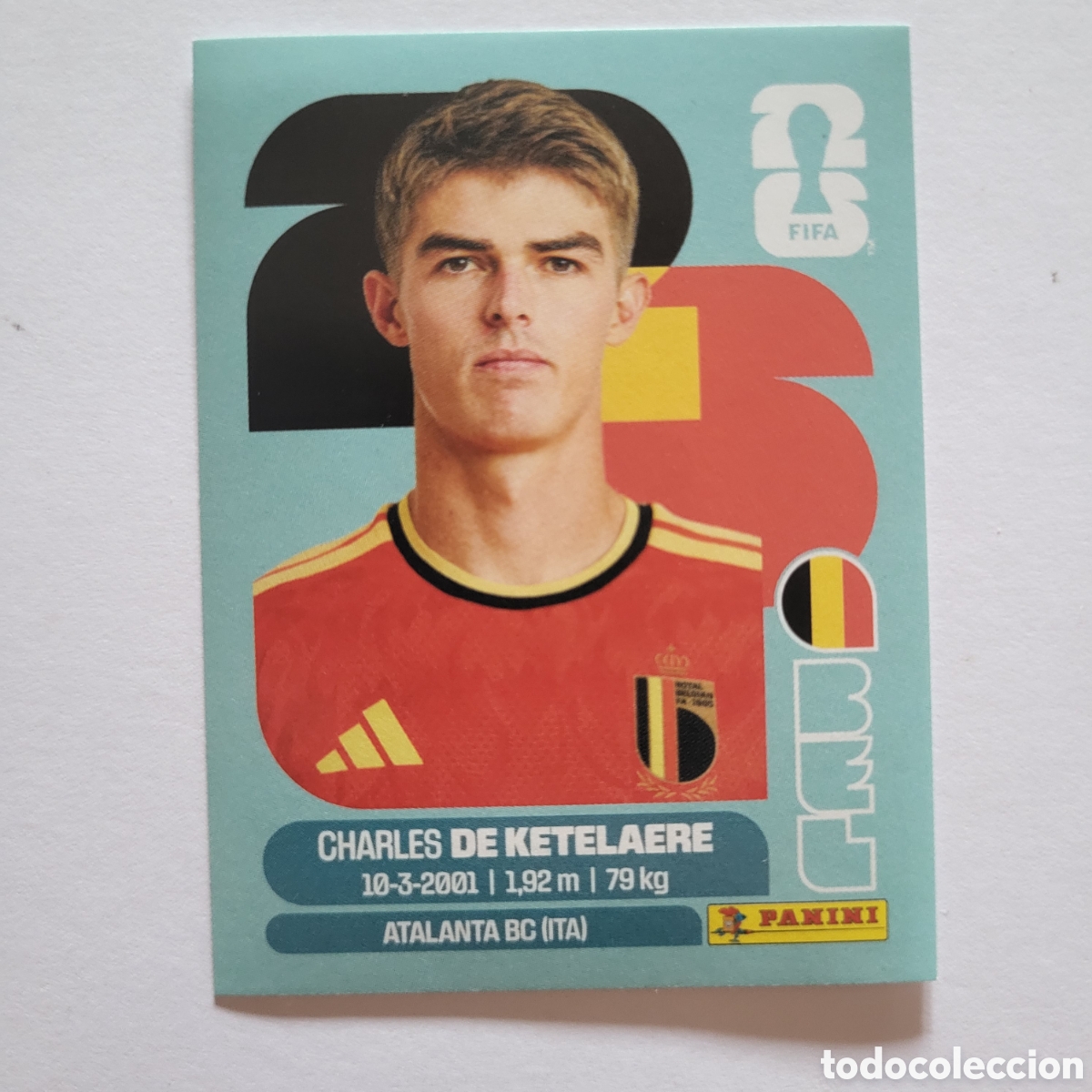 Cromos de f&uacute;tbol: BEL 17 Charles De Ketelaere [Sticker] / FIFA World Cup 2026