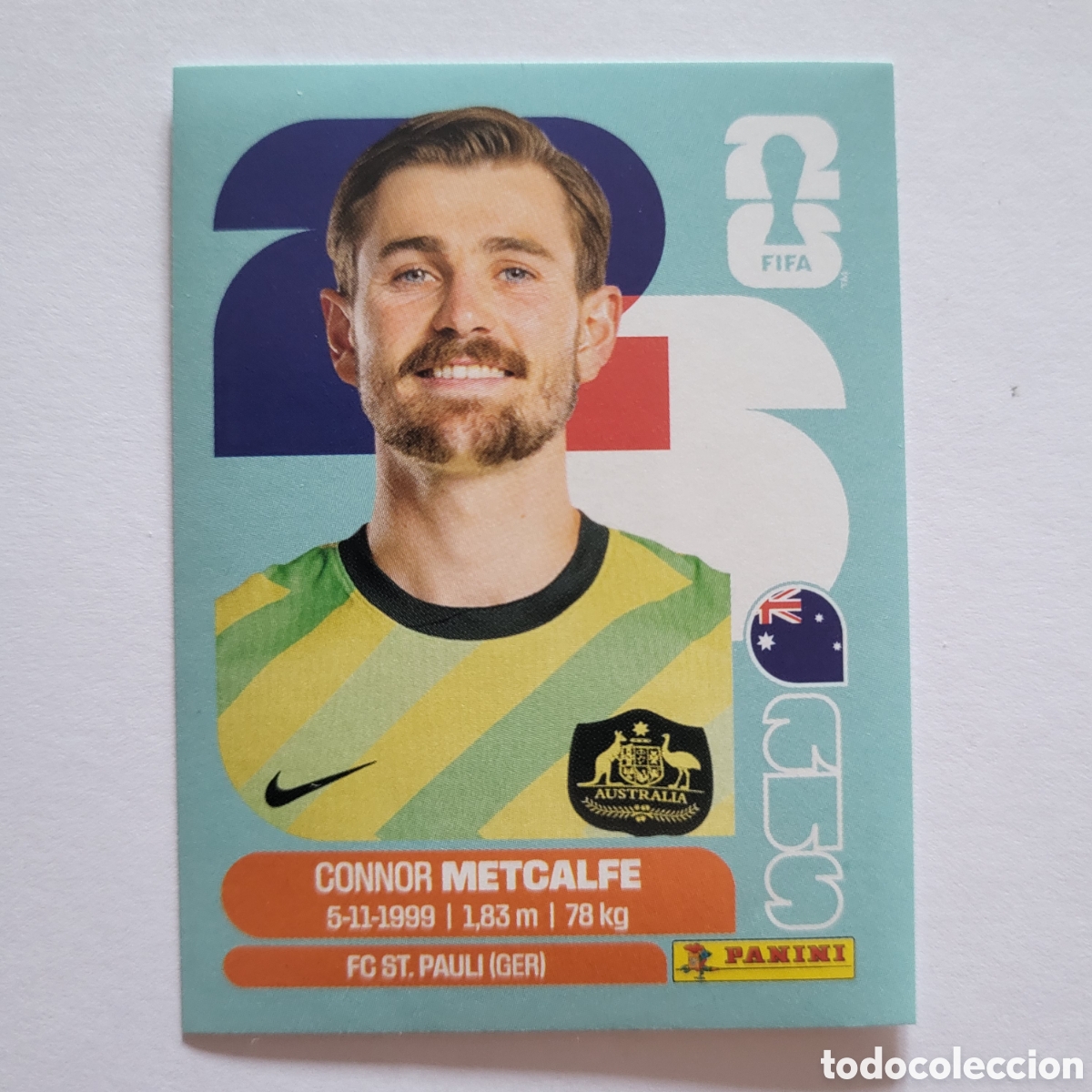 Cromos de f&uacute;tbol: AUS 15 Connor Metcalfe [Sticker] / FIFA World Cup 2026