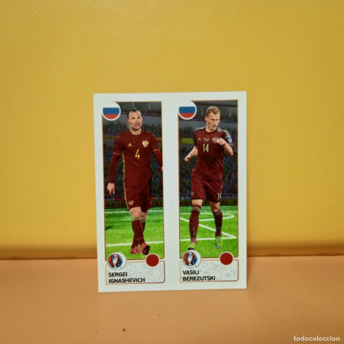 Cromos de f&uacute;tbol: PANINI EURO 2016 FRANCE; EUROCOPA FRANCIA: RUSIA SERGEI/VASILI 157 A/B