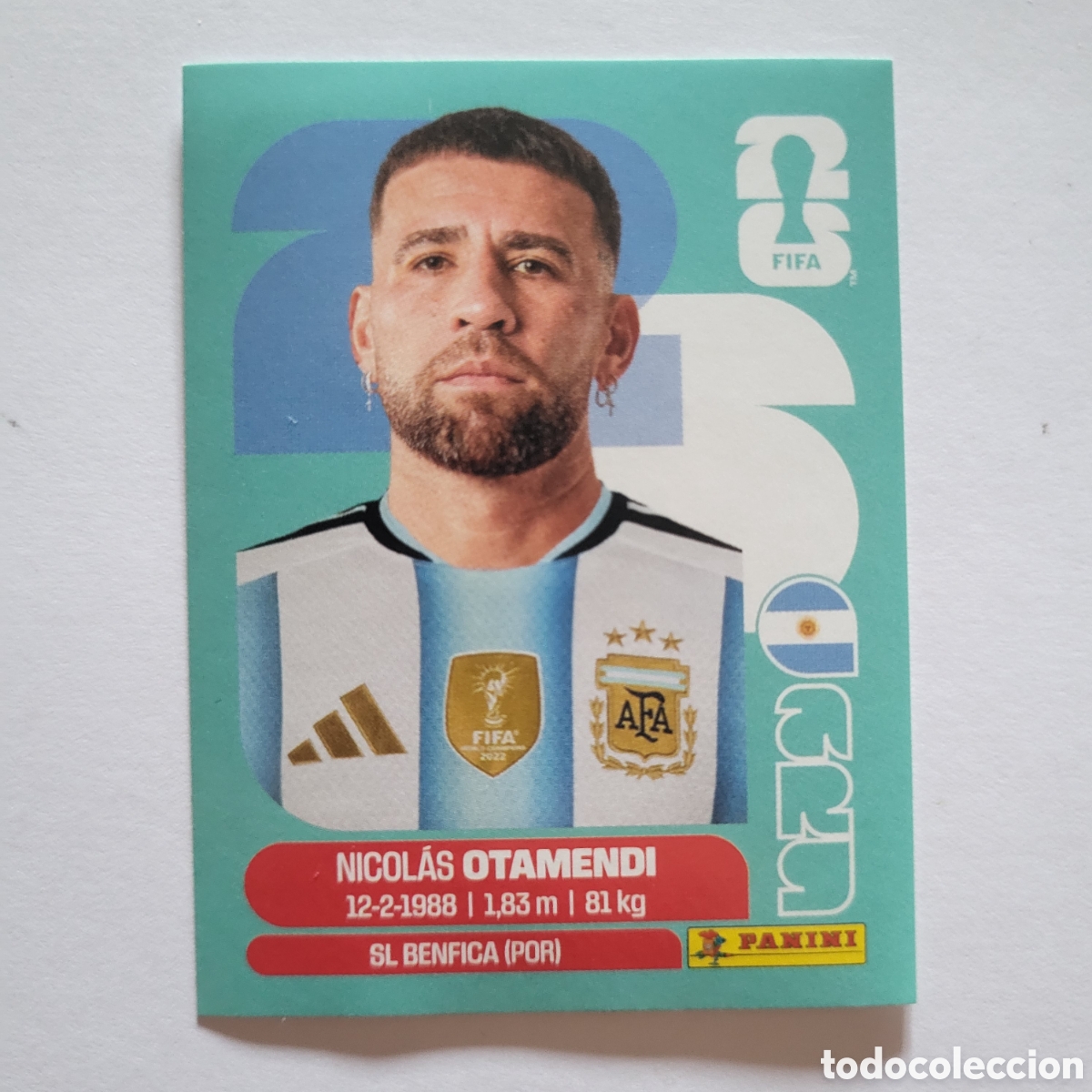 Cromos de f&uacute;tbol: ARG 5 Nicolas Otamendi [Sticker] / FIFA World Cup 2026