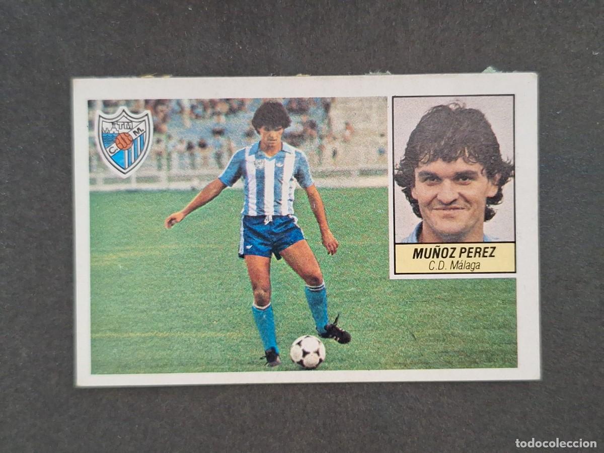 Cromos de f&uacute;tbol: L5 MU&Ntilde;OZ PEREZ C. D. MALAGA LIGA ESTE 1984 1985 84 85 DESPEGADO RECUPERADO