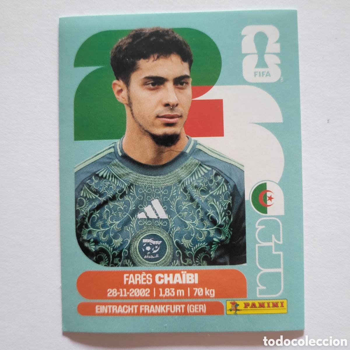 Cromos de f&uacute;tbol: ALG 14 Fares Chaibi [Sticker] / FIFA World Cup 2026
