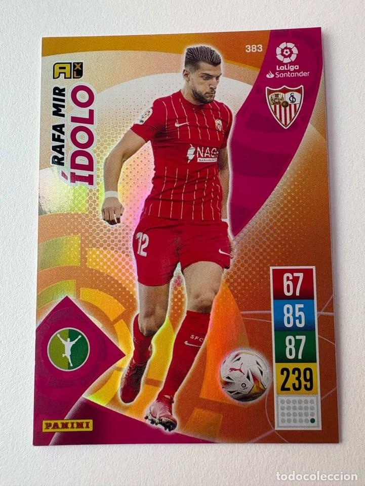 Cromos de f&uacute;tbol: Carta Rafa Mir Sevilla &Iacute;dolo 383 Adrenalyn 2021-22