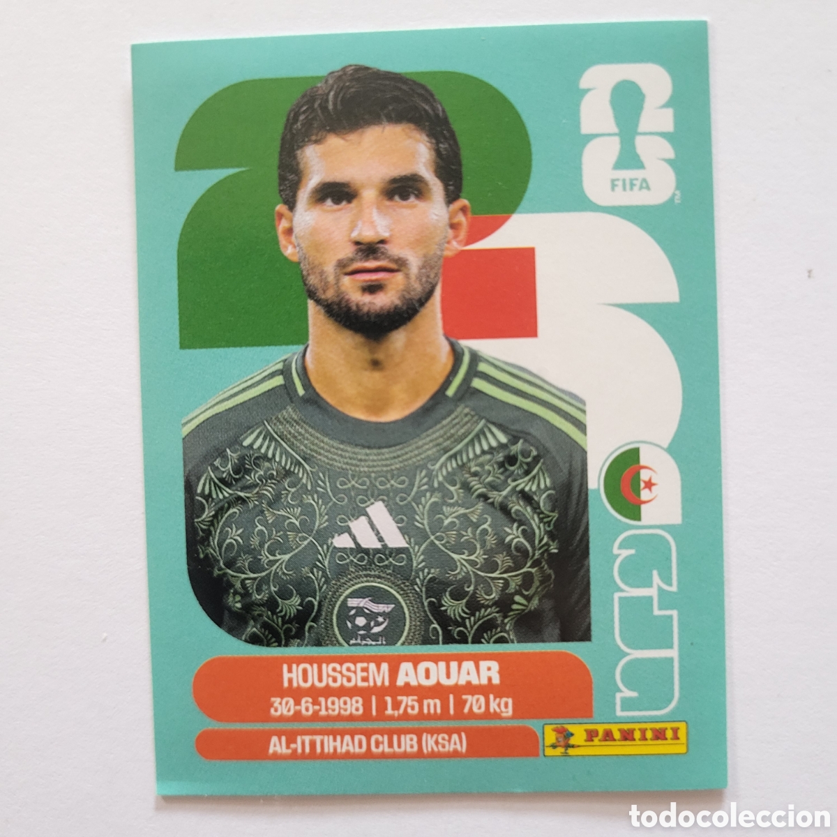 Cromos de f&uacute;tbol: ALG 9 Houssem Aouar [Sticker] / FIFA World Cup 2026