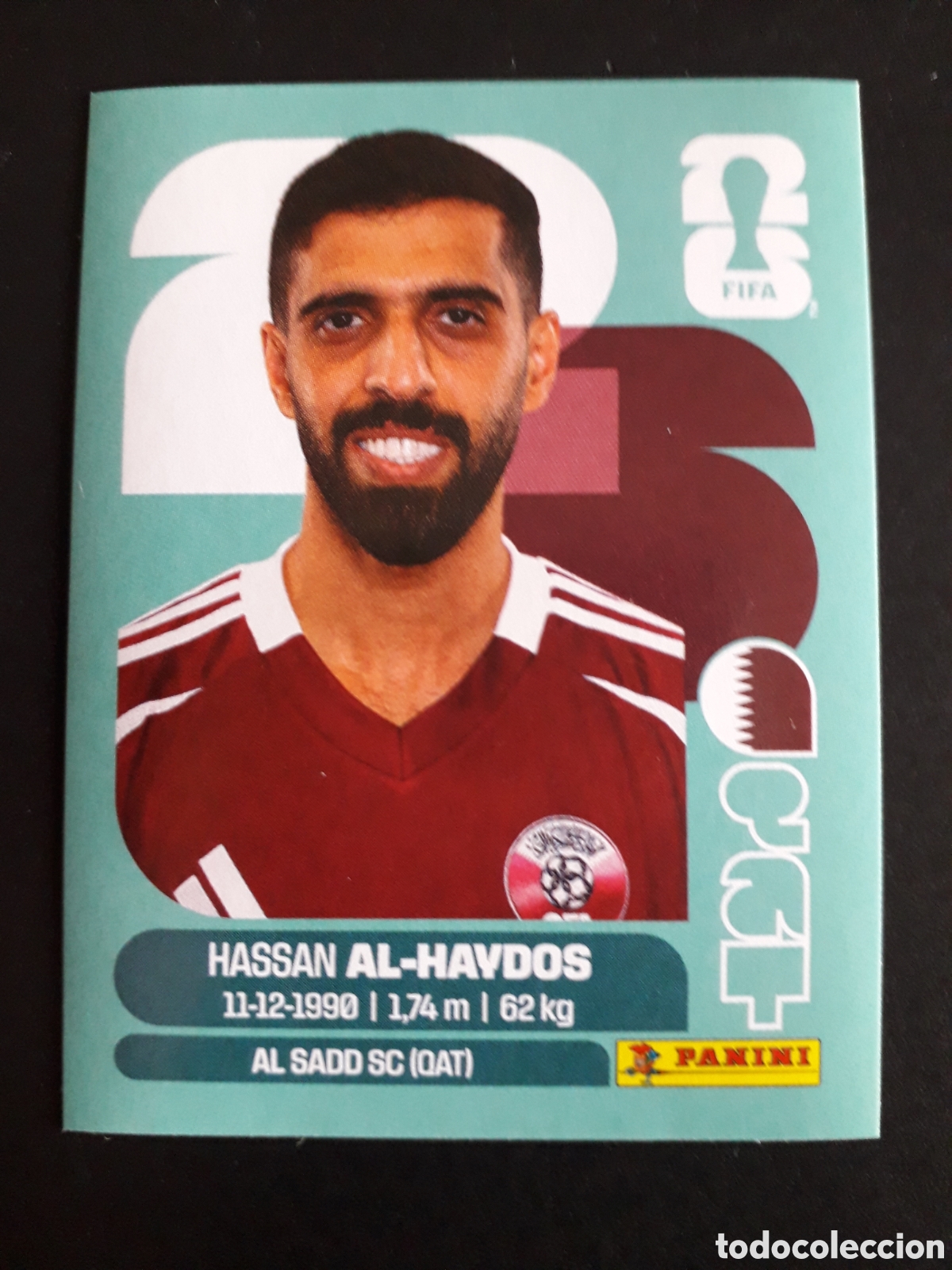 Cromos de f&uacute;tbol: AL HAYDOS QATAR QAT 16 MUNDIAL F&Uacute;TBOL 2026 FIFA WORLD CUP PANINI SIN PEGAR PEDIDO M&Iacute;NIMO 3&euro;