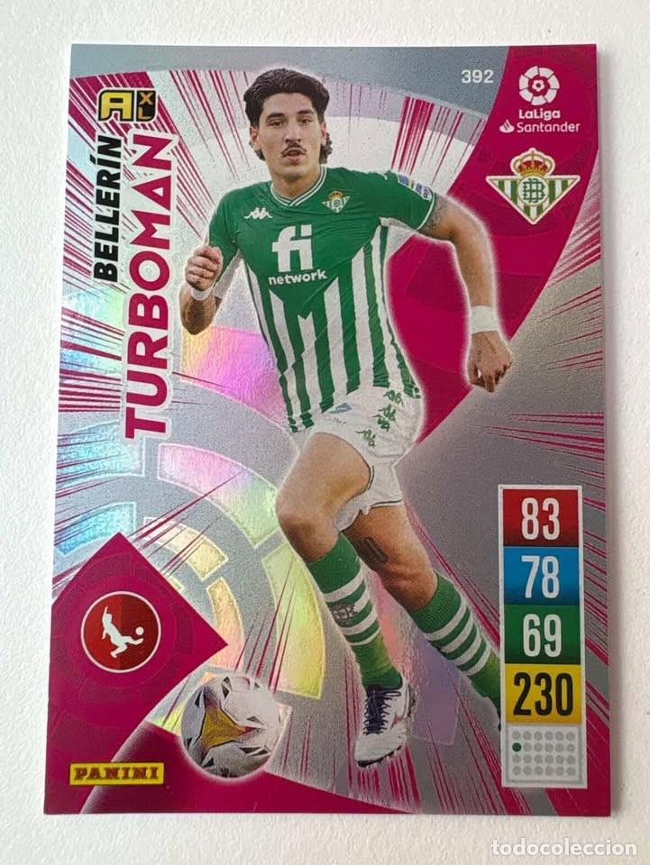 Cromos de f&uacute;tbol: Carta Beller&iacute;n Betis Turboman 392 Adrenalyn 2021-22