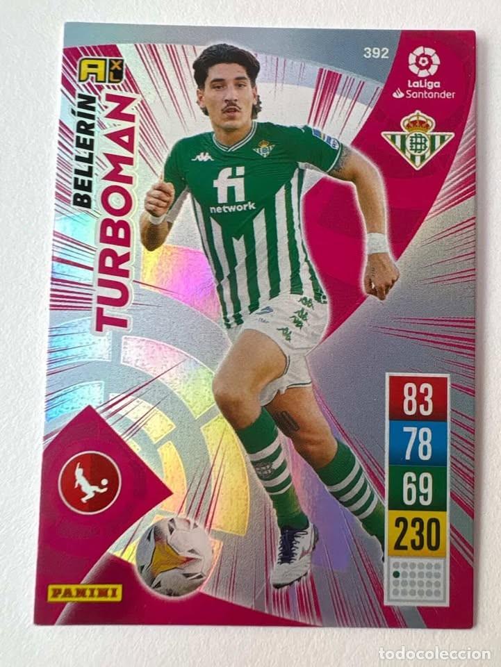 Cromos de f&uacute;tbol: Carta Beller&iacute;n Betis Turboman 392 Adrenalyn 2021-22