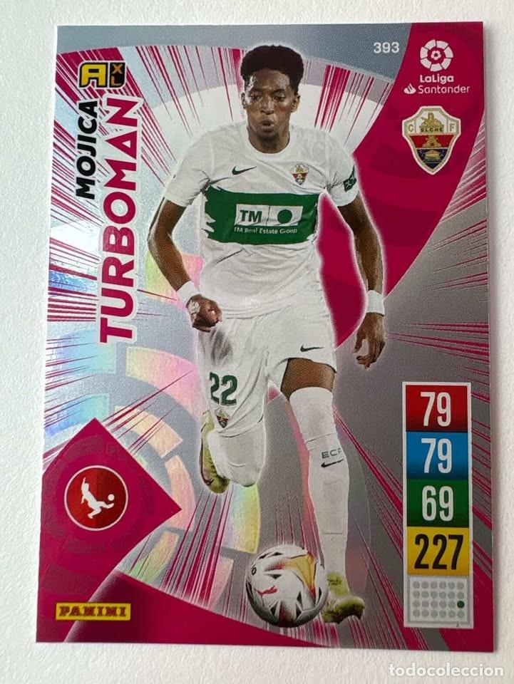 Cromos de f&uacute;tbol: Carta Mojica Elche Turboman 393 Adrenalyn 2021-22