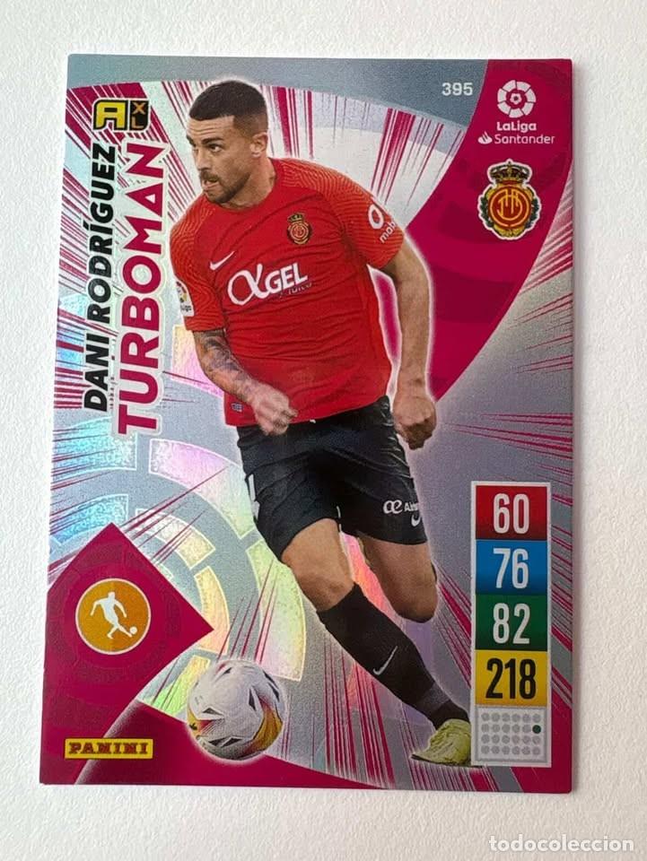 Cromos de f&uacute;tbol: Carta Dani Rodr&iacute;guez Mallorca Turboman 395 Adrenalyn 2021-22