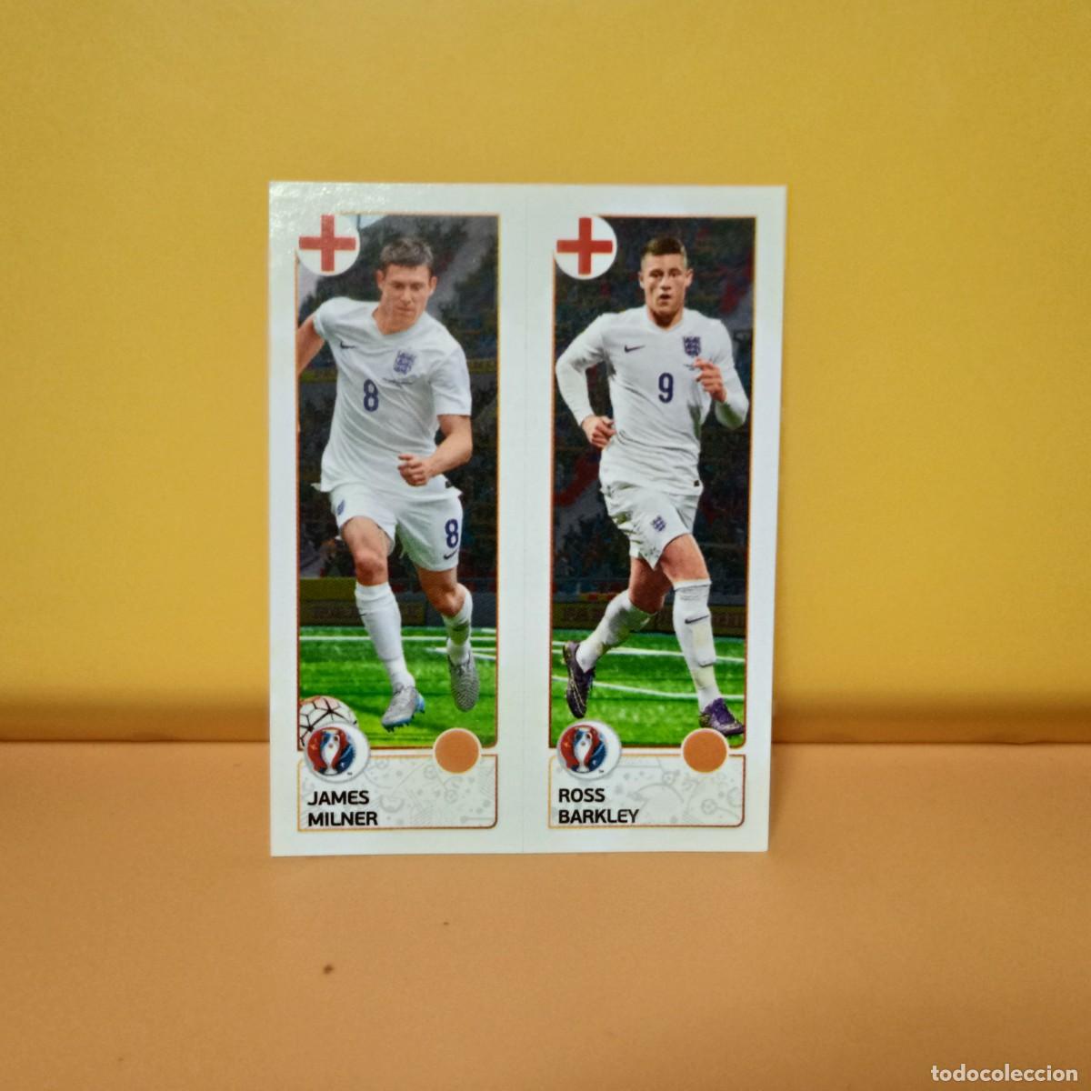 Cromos de f&uacute;tbol: PANINI EURO 2016 FRANCE; EUROCOPA FRANCIA: INGLATERRA MILNER/BARKLEY 153 A/B