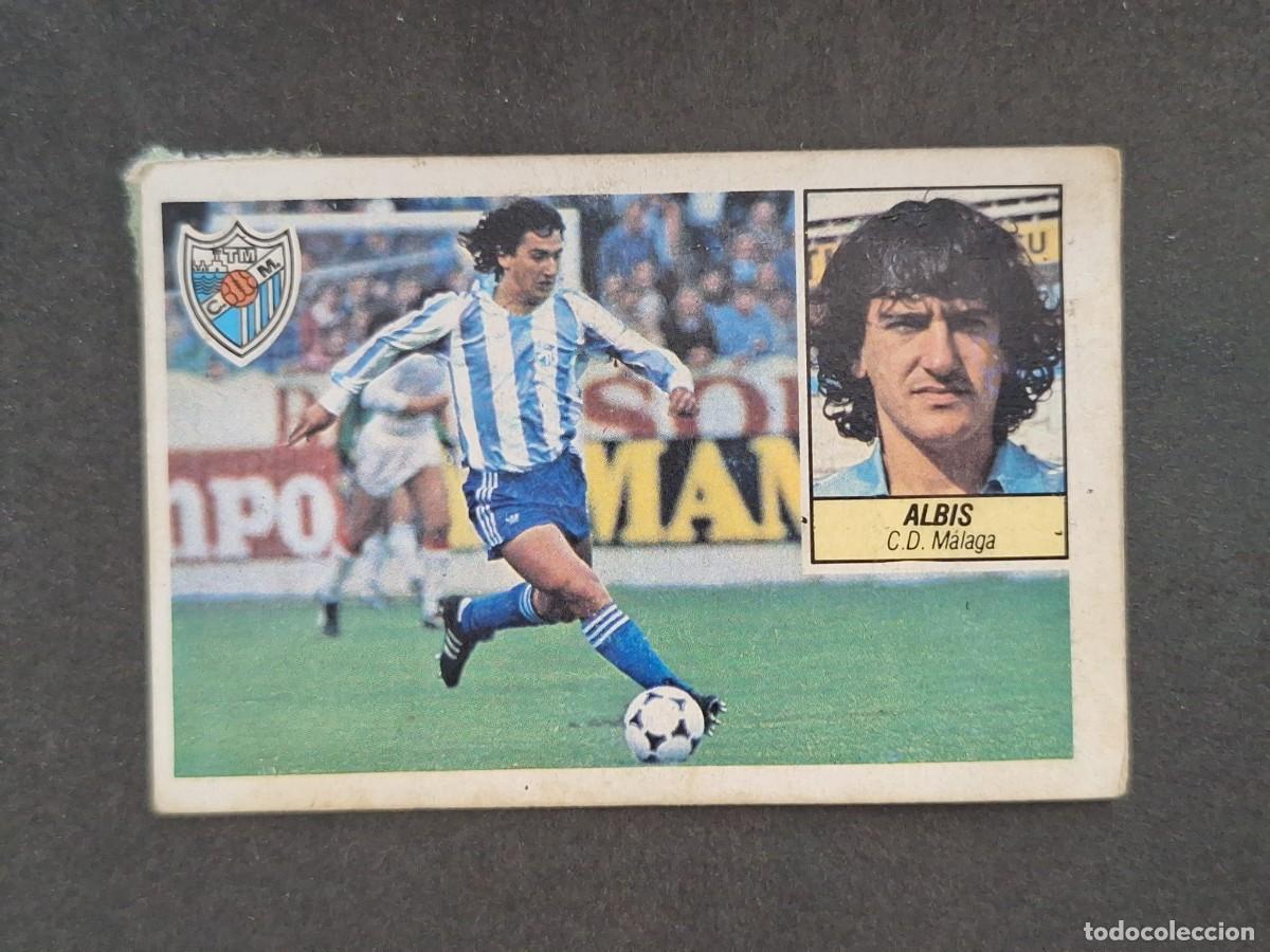 Cromos de f&uacute;tbol: L5 ALBIS C. D. MALAGA LIGA ESTE 1984 1985 84 85 DESPEGADO RECUPERADO