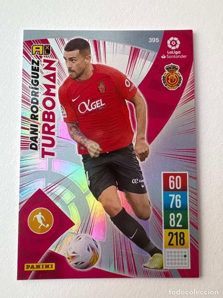 Cromos de f&uacute;tbol: Carta Dani Rodr&iacute;guez Mallorca Turboman 395 Adrenalyn 2021-22