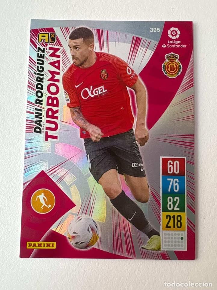 Cromos de f&uacute;tbol: Carta Dani Rodr&iacute;guez Mallorca Turboman 395 Adrenalyn 2021-22