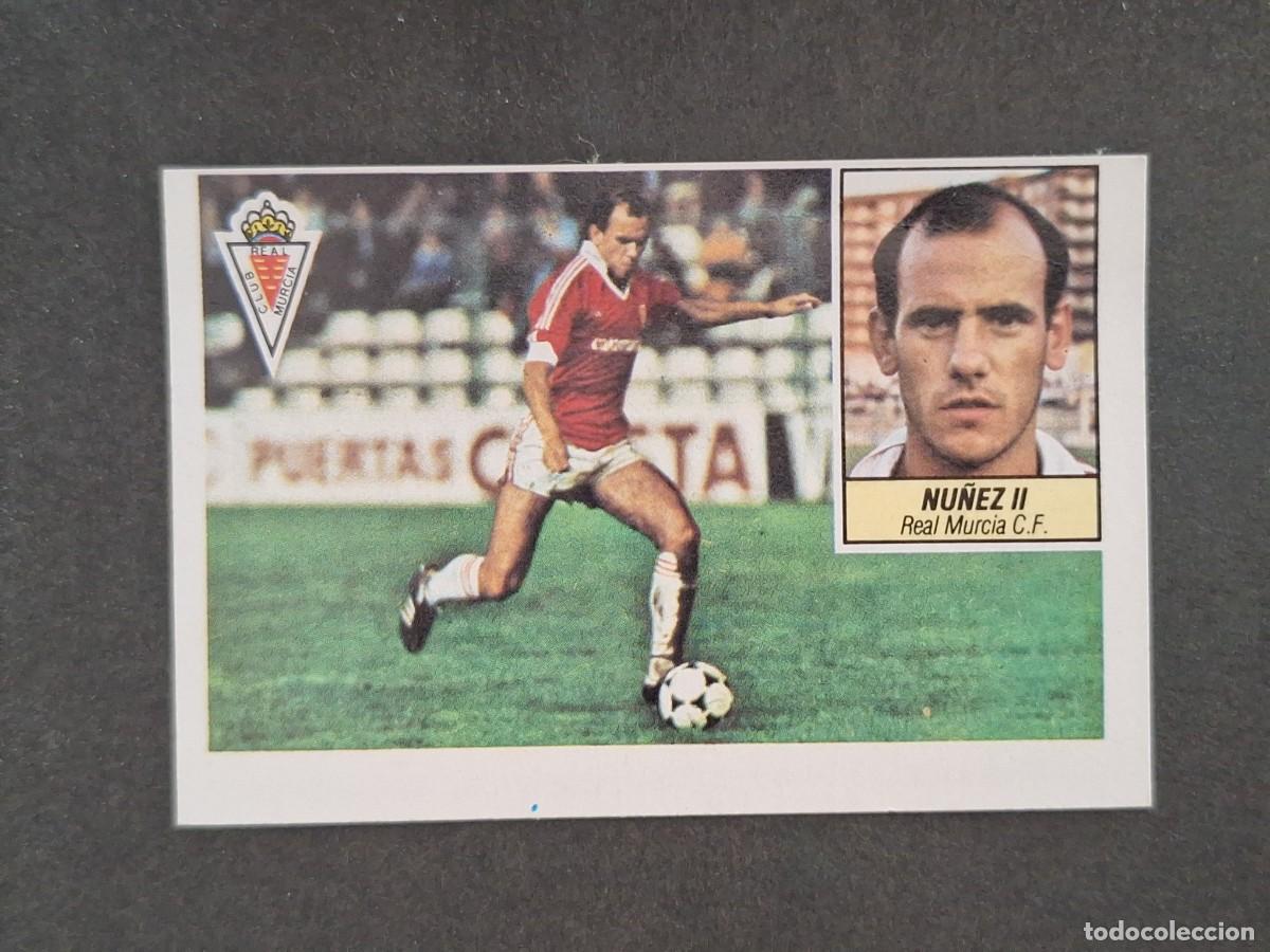 Fu&szlig;ball-Sticker: L5 NU&Ntilde;EZ II REAL MURCIA C. F. LIGA ESTE 1984 1985 84 85 DESPEGADO RECUPERADO