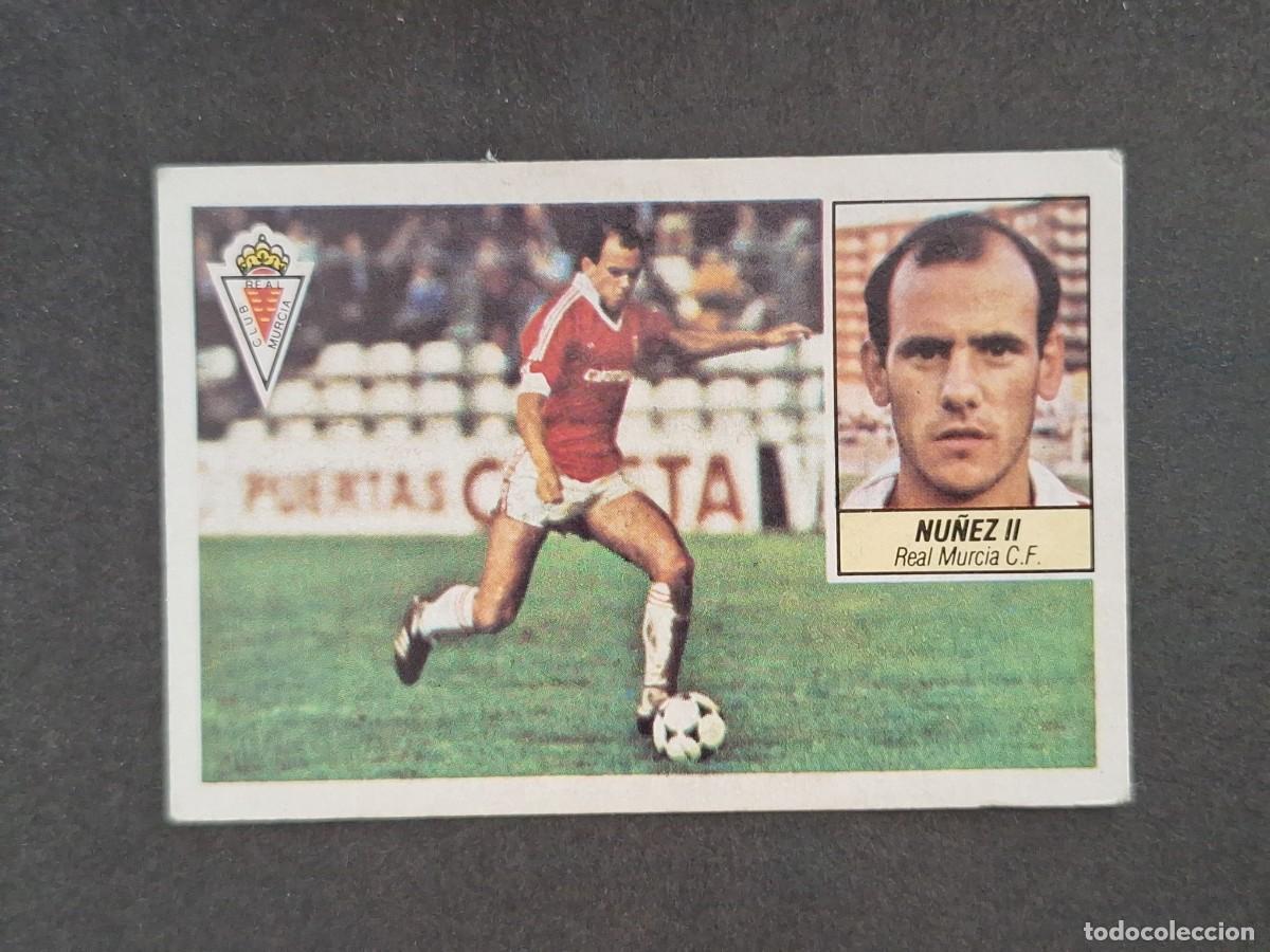Cromos de f&uacute;tbol: L5 NU&Ntilde;EZ II REAL MURCIA C. F. LIGA ESTE 1984 1985 84 85 DESPEGADO RECUPERADO