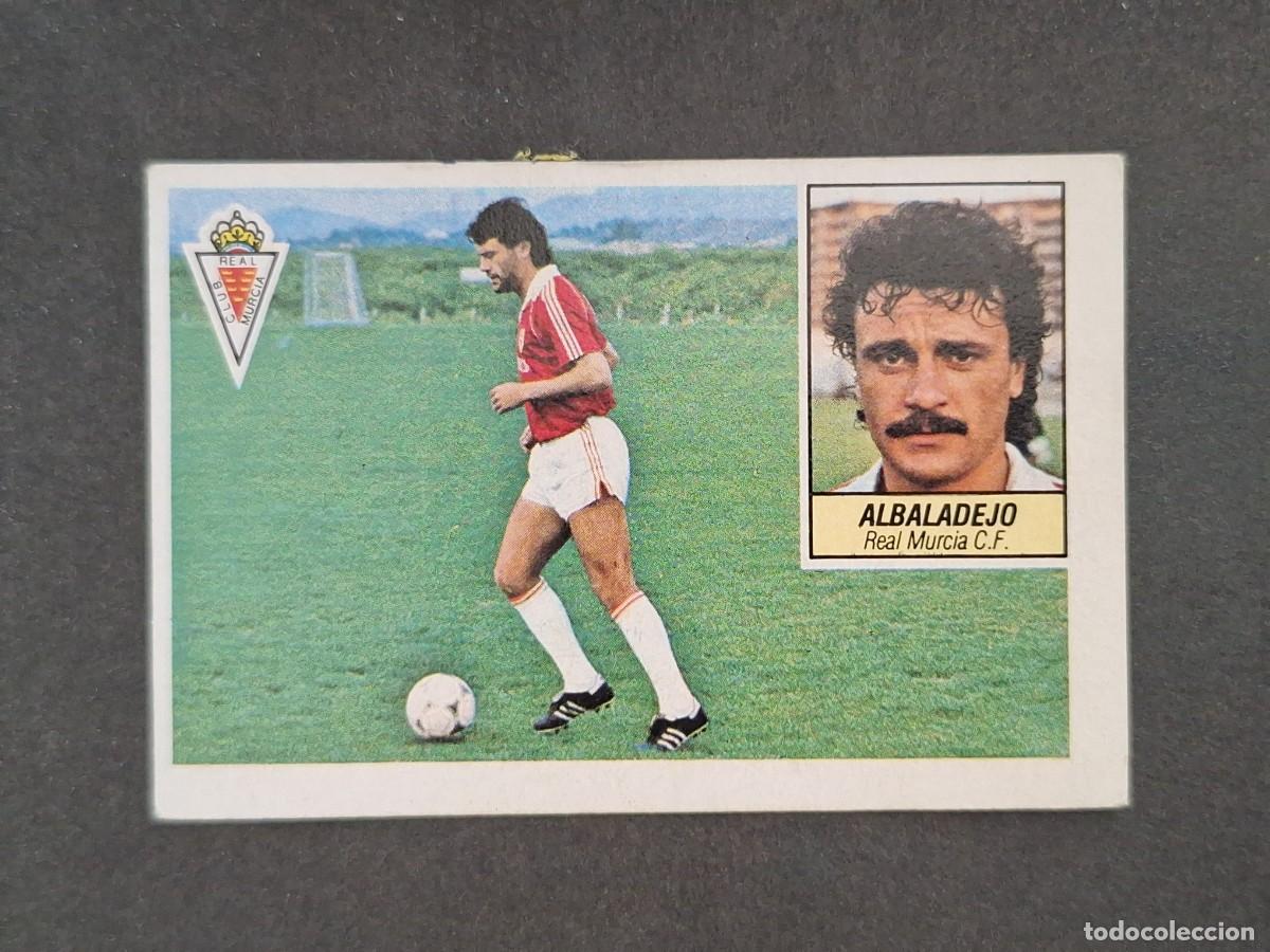 Cromos de f&uacute;tbol: L5 ALBADALEJO REAL MURCIA C. F. LIGA ESTE 1984 1985 84 85 DESPEGADO RECUPERADO