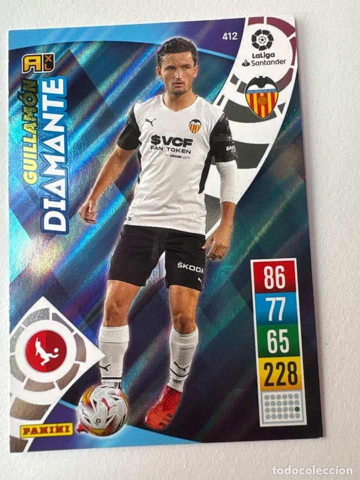 Cartes &agrave; collectionner de Football: Carta Guillam&oacute;n Valencia 412 Adrenalyn 2021-22