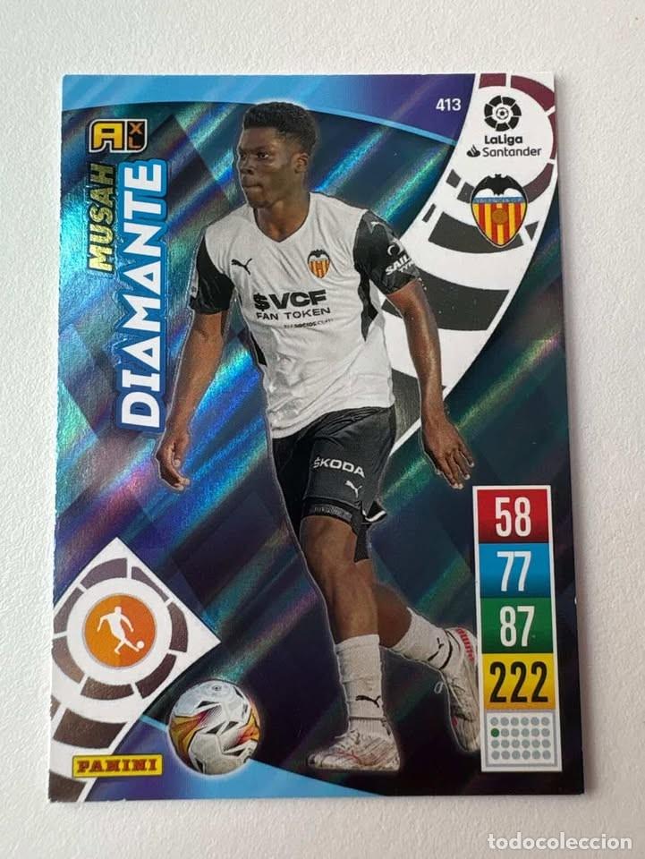 Cartes &agrave; collectionner de Football: Carta Musah Valencia 413 Adrenalyn 2021-22