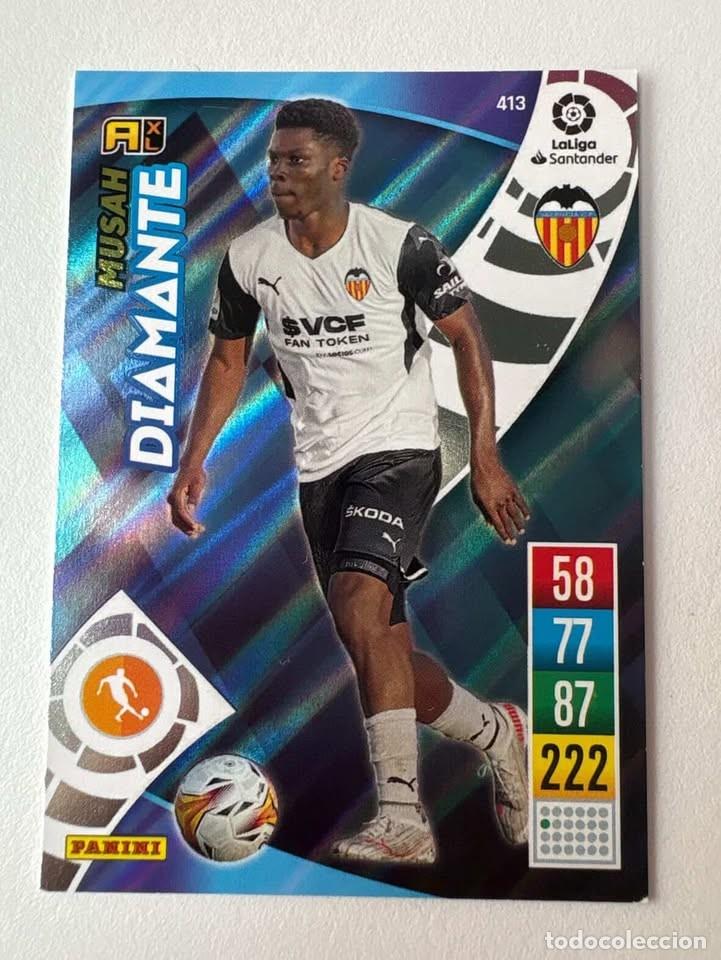 Cartes &agrave; collectionner de Football: Carta Musah Valencia 413 Adrenalyn 2021-22