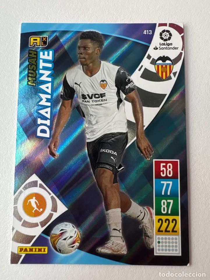 Cartes &agrave; collectionner de Football: Carta Musah Valencia 413 Adrenalyn 2021-22