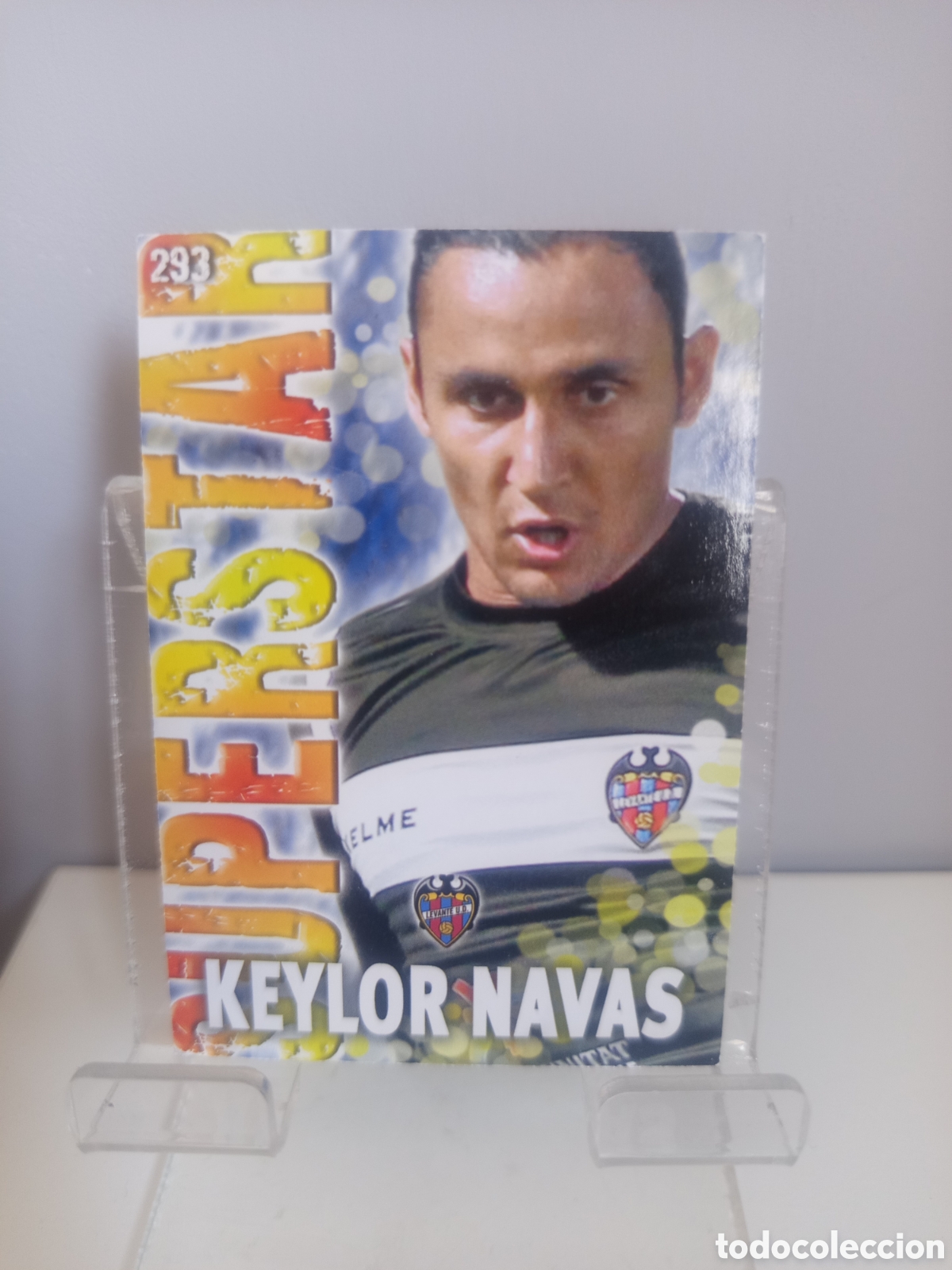 Cromos de f&uacute;tbol: ❇️ CROMO CARD ⚽ KEYLOR NAVAS LEVANTE 293 SUPERSTAR FICHAS LIGA QUIZ 13 14 2013 2014 MUNDICROMO ❇️