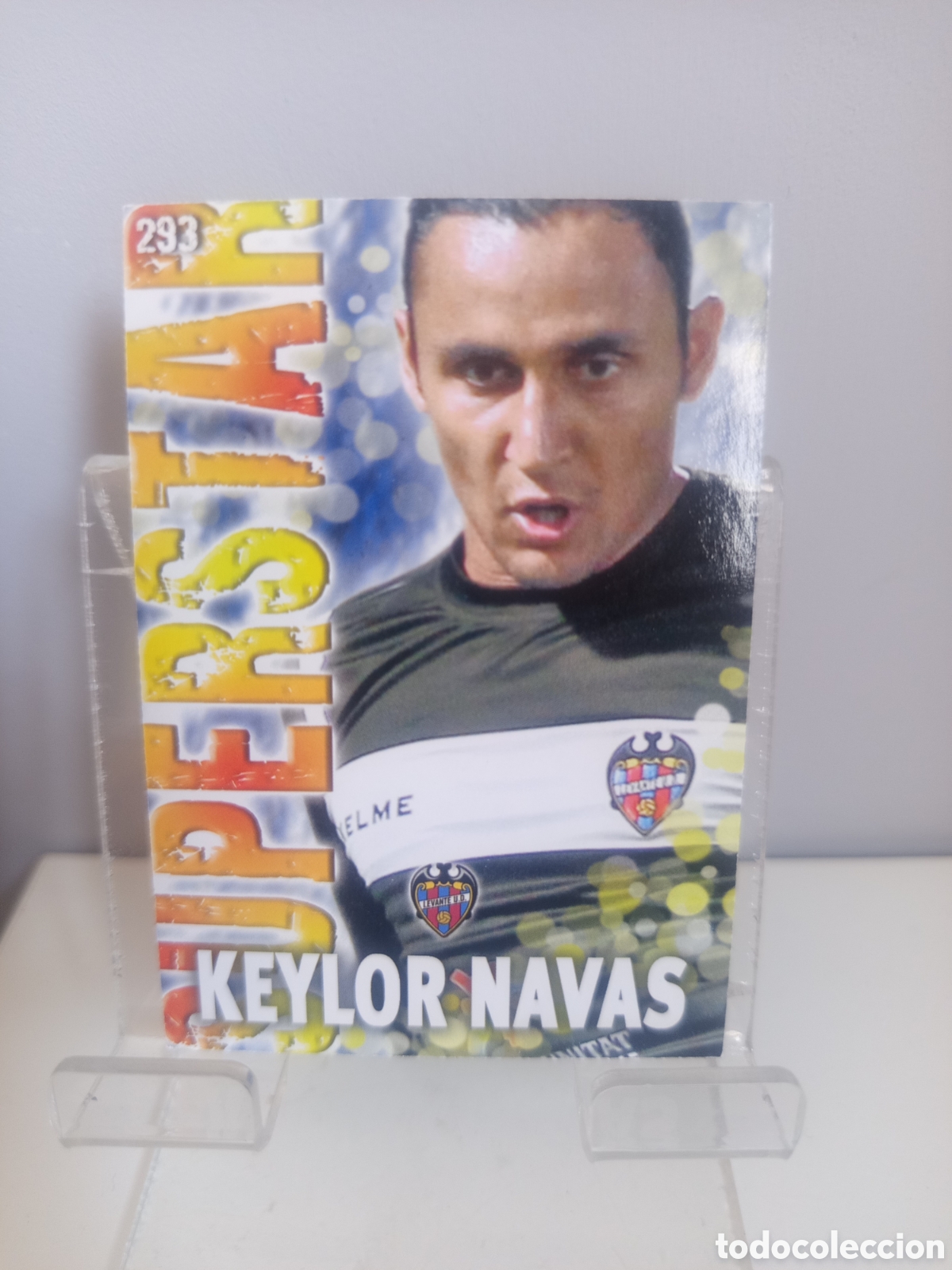 Cromos de f&uacute;tbol: ❇️ CROMO CARD ⚽ KEYLOR NAVAS LEVANTE 293 SUPERSTAR FICHAS LIGA QUIZ 13 14 2013 2014 MUNDICROMO ❇️
